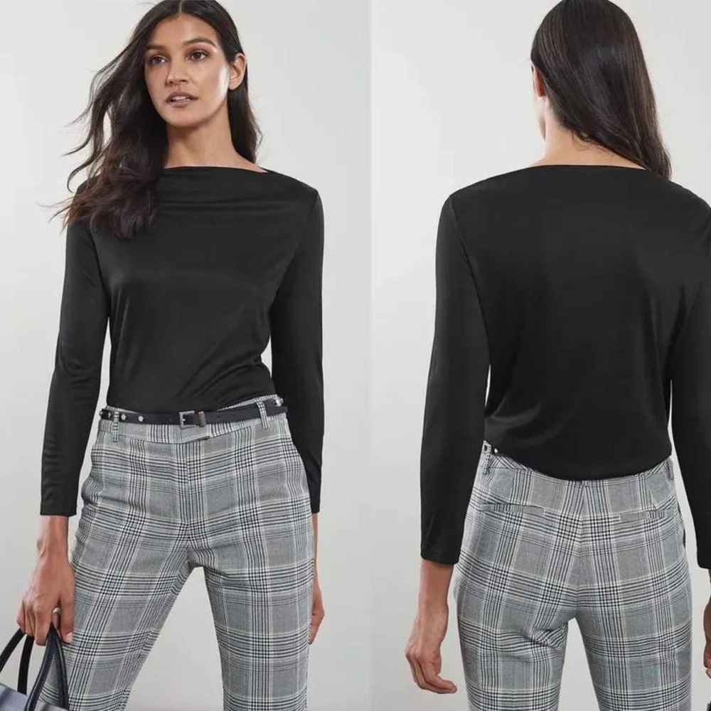 REISS Marilyn Straight Neck Top